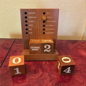 Wooden Perpetual Calendar